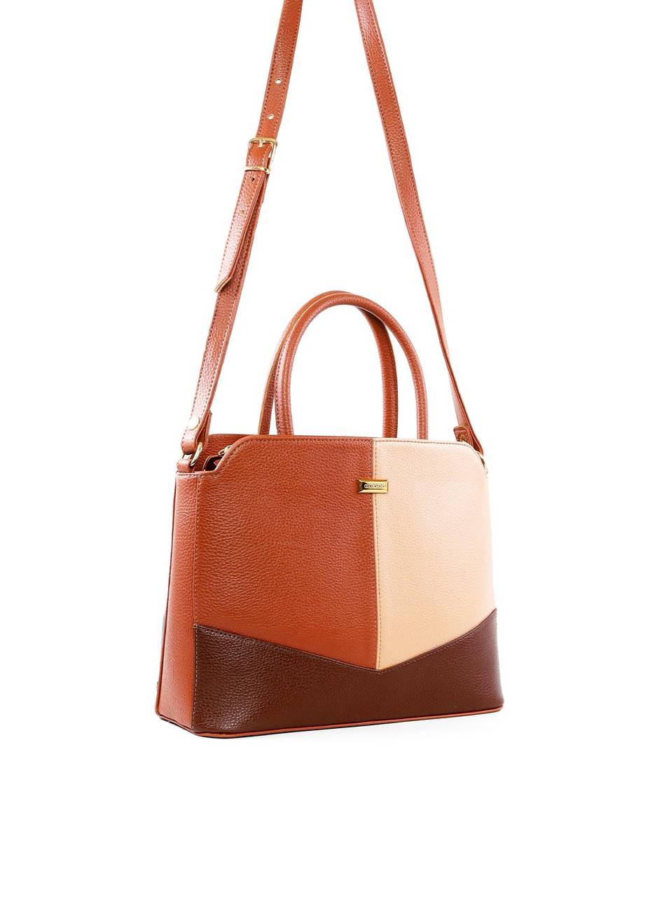 Bolsa Tote com Alça Dupla e Recortes BSI-6500 - CS