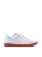 Tênis Casual com Cadarço em Strass - Branco SP-12030 - BR