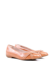 Sapatilha de Bico Fino com Tira Pespontada - Nude SDI-11899 - NU