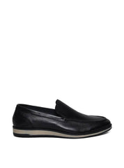 Sapato Casual Mocassim Couro - Preta SP-11628 - PR