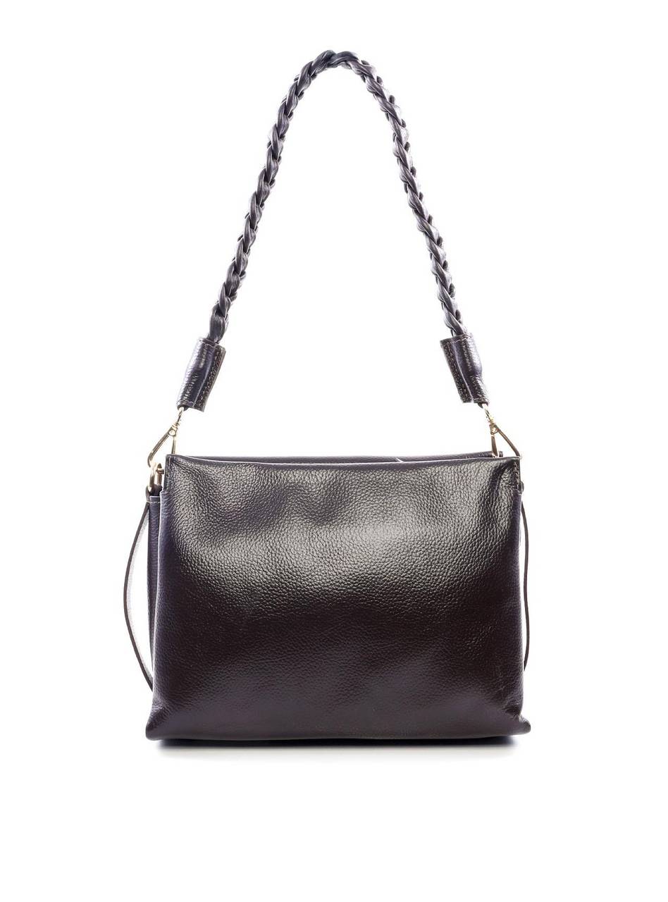 Bolsa Tote com Alça Trançada de Mão - Cacau BSI-6078 - CA