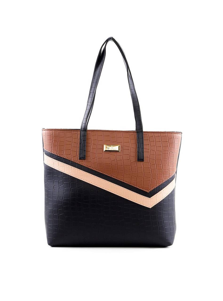 Bolsa Shopper com Recortes Assimétricos - Preta BSI-6422 - PR