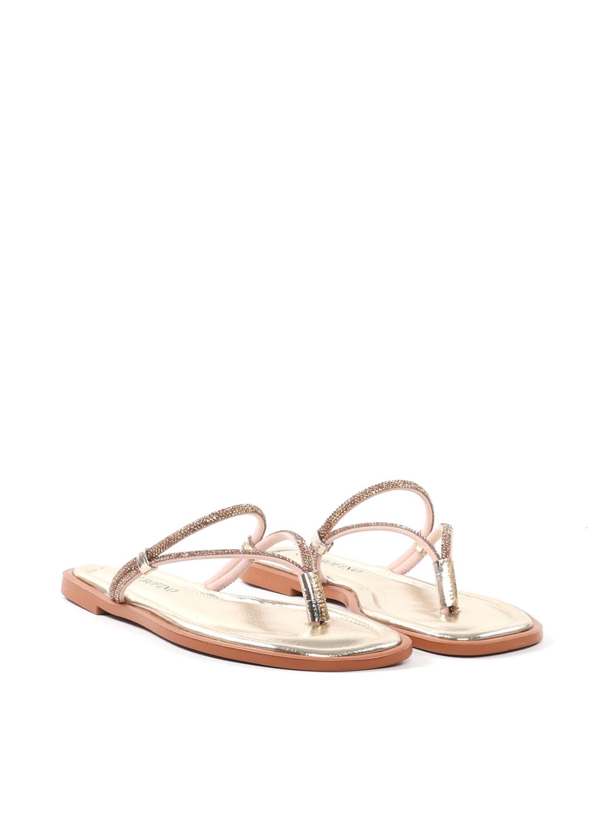 Rasteira Feminina com Tiras e Strass SDI-12242 - AU