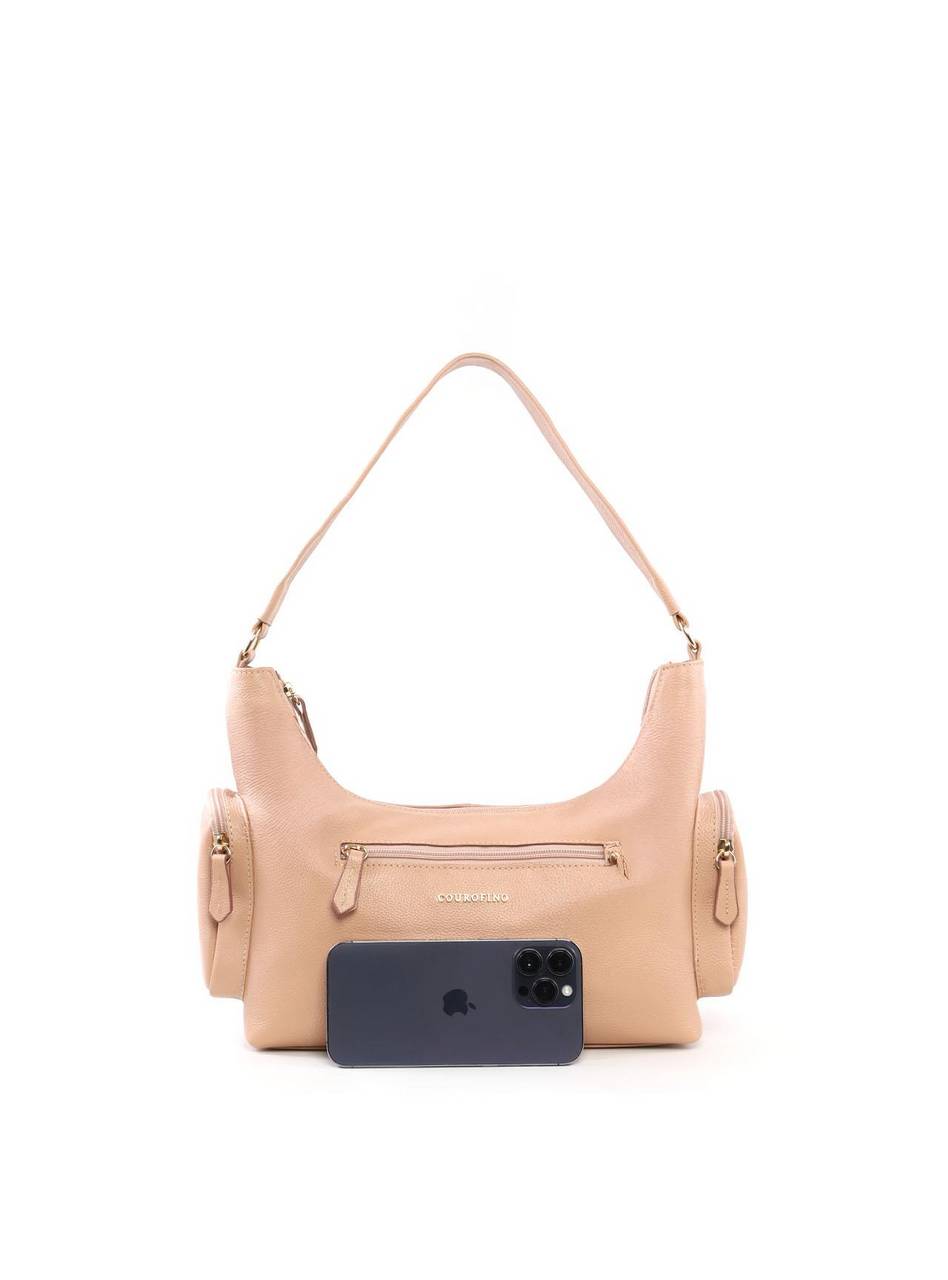 Bolsa Tote Média Multipocket Whipstitch - Nude BSI-6414 - NU