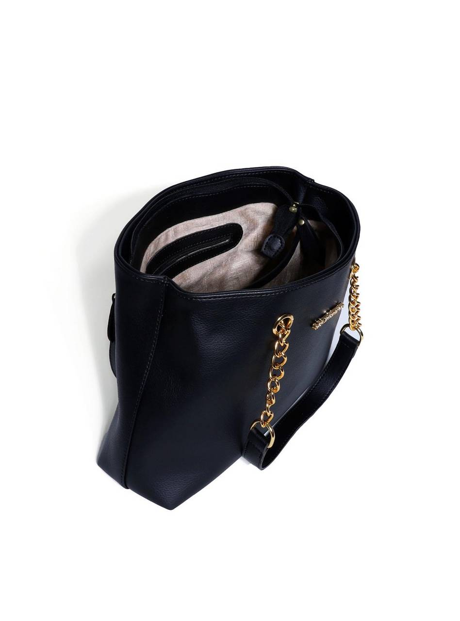 Bolsa Feminina Tiracolo Corrente Preta BSI-5980 - PR