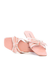 Sandália Rasteira com Laço - Rosa SDI-12176 - RS
