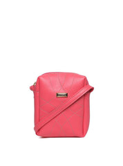 Bolsa Bag Pequena Transversal Costura Trançada - Rosa BSI-5466 - RS