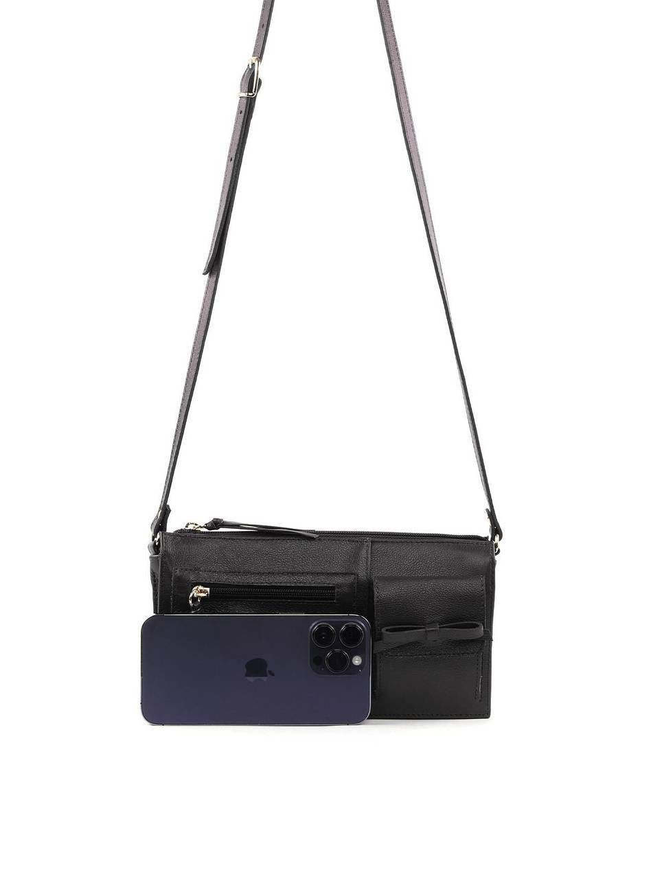 Bolsa Transversal Retangular Laço - Preta BSI-6383 - PR