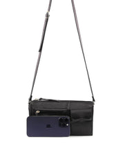 Bolsa Transversal Retangular Laço - Preta BSI-6383 - PR