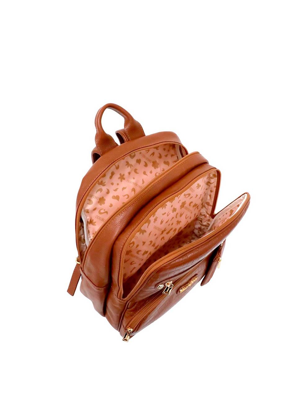 Mochila Casual Grande Porta Moedas Couro Castor MEI-428 - CS