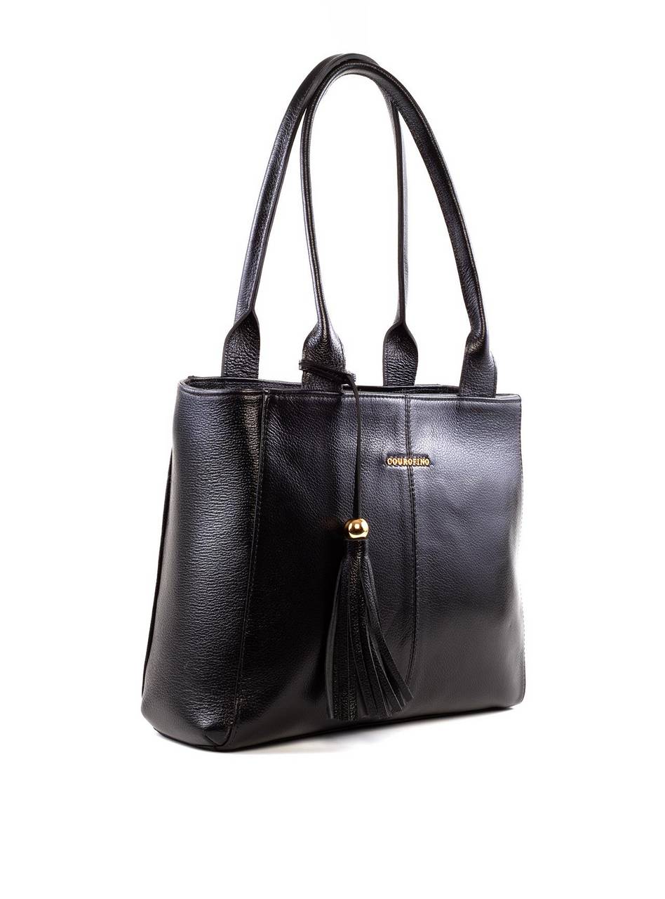 Bolsa Shopper com 3 Divisórias - Preta BSI-5674 - PR