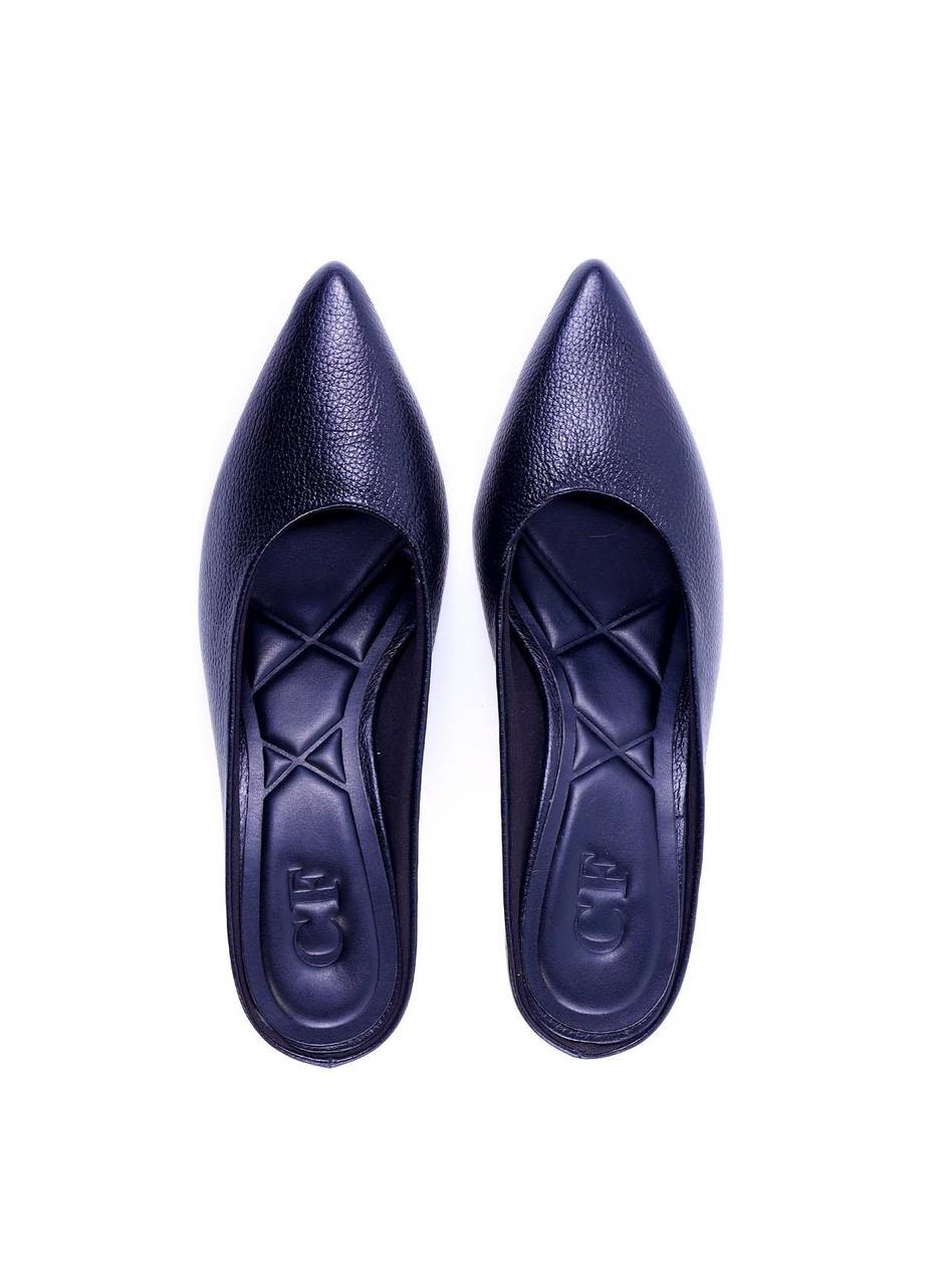 Mule Salto Taça Bico Folha - Preta SDI-11980 - PR