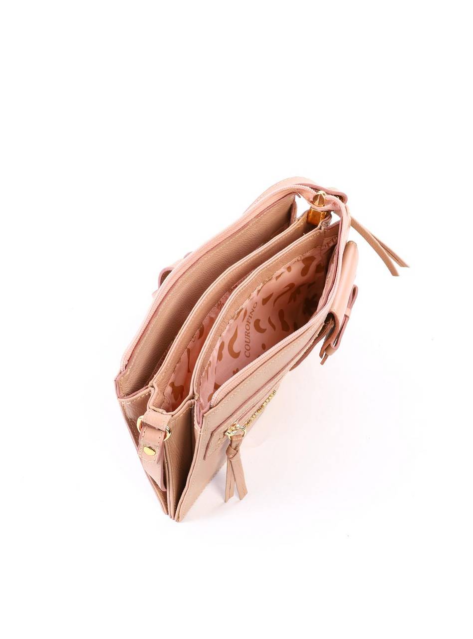 Bolsa Transversal Retangular Laço - Nude BSI-6383 - NU