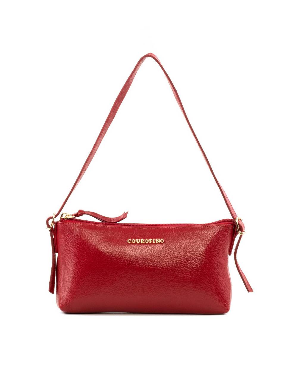 Bolsa Baguete Alça Mini Fivelas - Vermelha BSI-6382 - VE