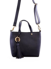 Bolsa Tote Quadrada com Barbicacho - Preta BSI-6273 - PR