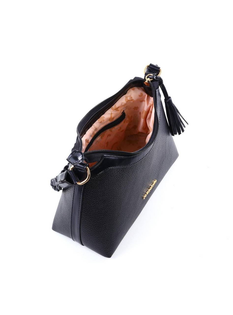 Bolsa Baguette Alça Trançada - Preta BSI-6402 - PR