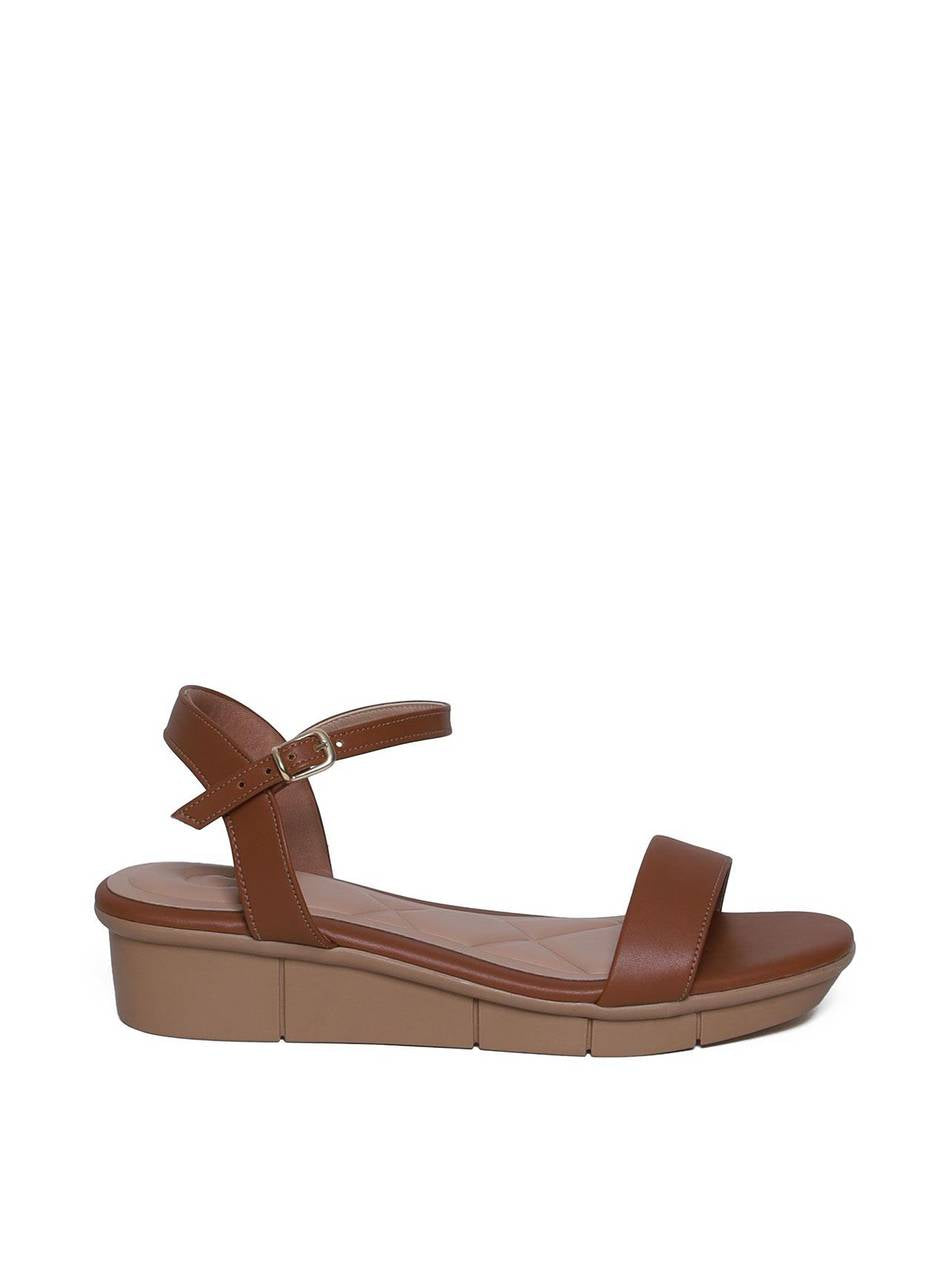 Sandália Anabela Tira Única Confort - Castor SDI-11655 - CS