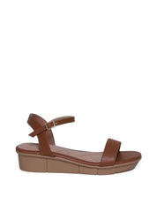 Sandália Anabela Tira Única Confort - Castor SDI-11655 - CS