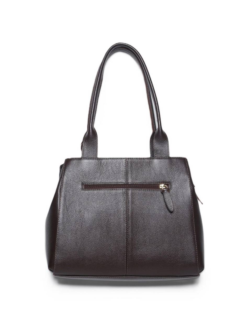 Bolsa Feminina Tote Chaveiro Couro Media Cacau BSI-5673 - CA