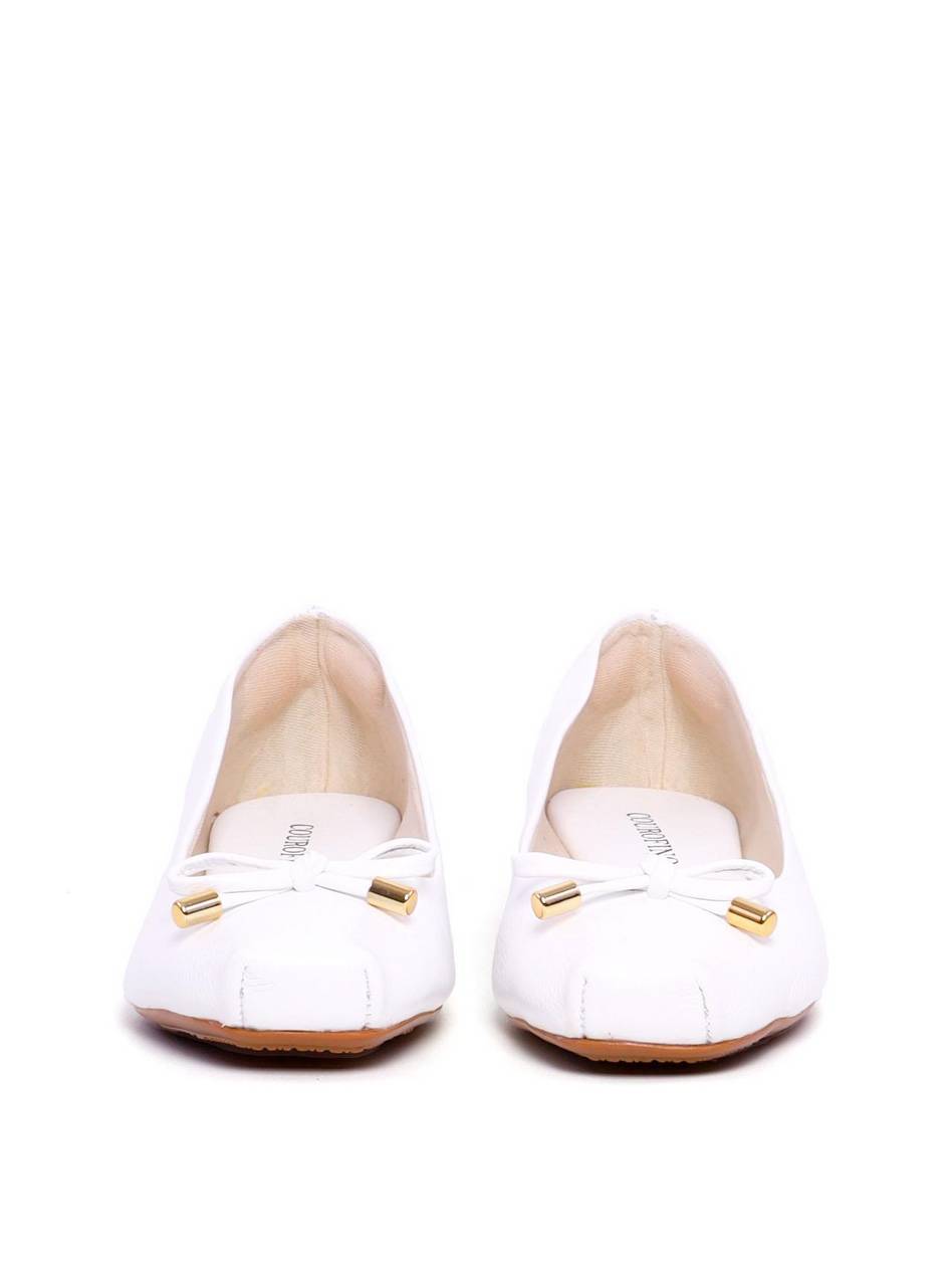 Scarpin de Bico Quadrado e Laço - Branca SDI-11998 - BR