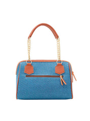 Bolsa Baú Média Corrente Matelassê Azul BSI-5682 - AZ