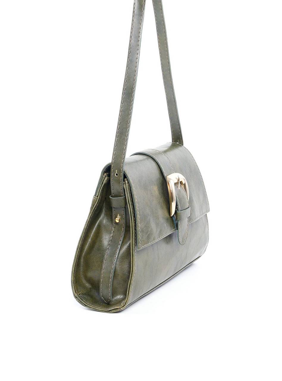 Bolsa Satchel com Maxi Fivela - Verde BSI-6164 - VD