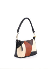 Bolsa Baguete com Retalhos - Preta BSI-6363 - PR