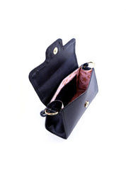 Bolsa Satchel Retangular com Alça Dupla - Preta BSI-6043 - PR