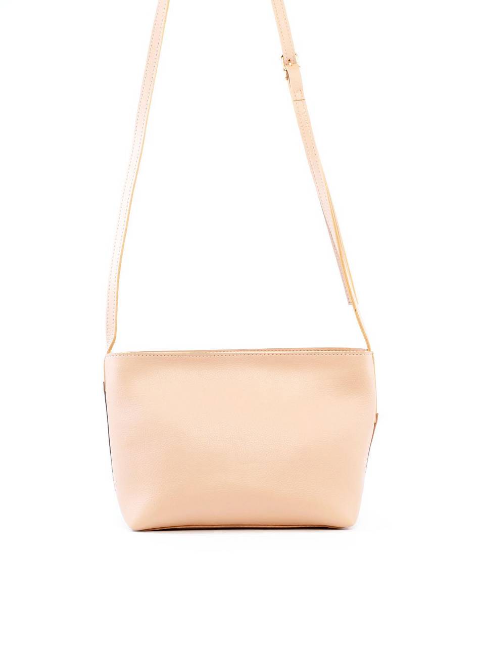 Bolsa Tote Transversal Retalhos - Nude BSI-6458 - NU