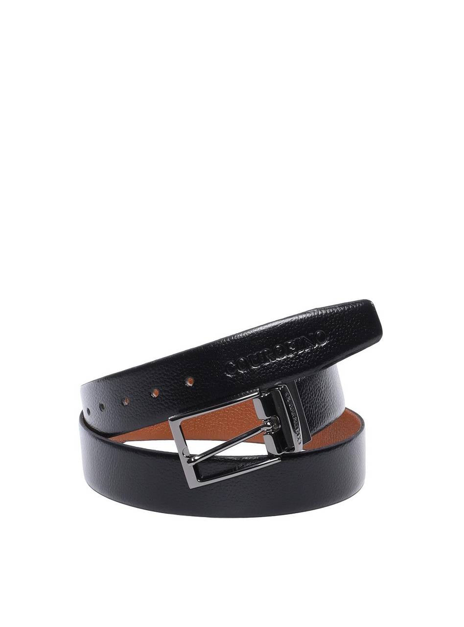 Cinto Masculino Social Largo Dupla Face - Preto e Castor  CTI-975 - PC
