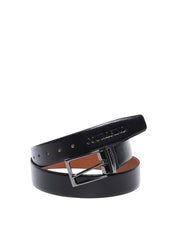 Cinto Masculino Social Largo Dupla Face - Preto e Castor  CTI-975 - PC