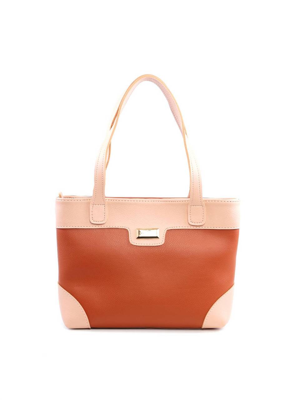 Bolsa Tote Costuras Laterais Bicolor - Castor BSI-6102 - CS