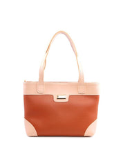 Bolsa Tote Costuras Laterais Bicolor - Castor BSI-6102 - CS