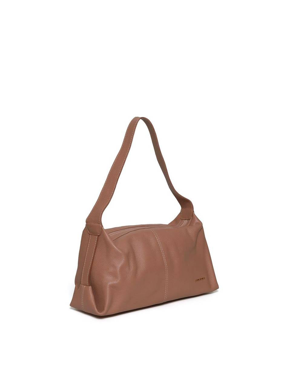 Bolsa Hobo Alça de Ombro Costura Central - Nude BSI-5969 - NU