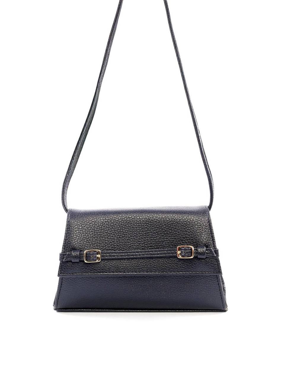 Bolsa Satchel Transversal com Fivelas - Preta BSI-6112 - PR
