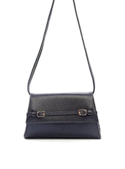 Bolsa Satchel Transversal com Fivelas - Preta BSI-6112 - PR