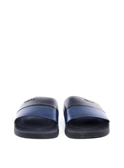 Chinelão Slide com Tiras Largas - Preto e Azul SDI-11825- PA