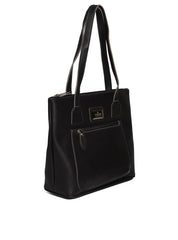 Bolsa Tote com Bolso Grande Frontal - Preta BSI-5470 - PR