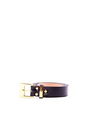 Cinto Feminino com Fivela Larga e Placa no Passador - Preta CTI-1004 - PR