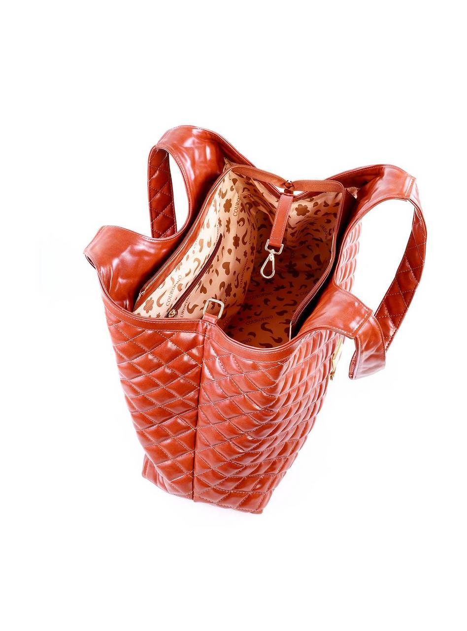 Bolsa Fernanda Hobo Matelassê - Castor BSI-6308 - CS