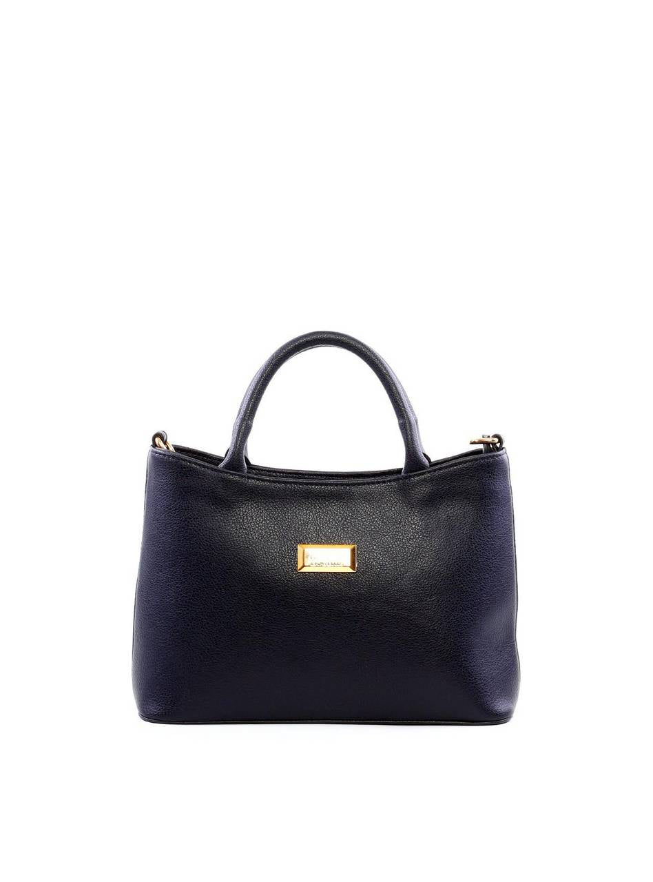 Bolsa Tote Quadrada Média Alça Dupla - Preta BSI-6278 - PR