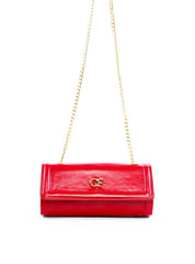 Bolsa Satchel Retangular Alça de Corrente - Vermelho BSI-6262 - VE
