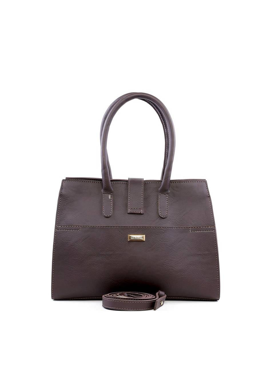 Bolsa Tote com Enfeite Meia Argola - Cacau BSI-6227 - CA