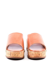 Tamanco Plataforma em Cortiça com Tachas - Nude SDI-11794 - NU