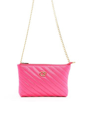 Bolsa Clutch em Matelassê com Alça de Corrente - Pink BSI-6270 - PK