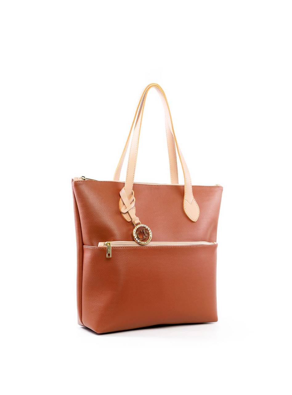 Bolsa Shopper Média com Bag Charm BSI-6463 - CS