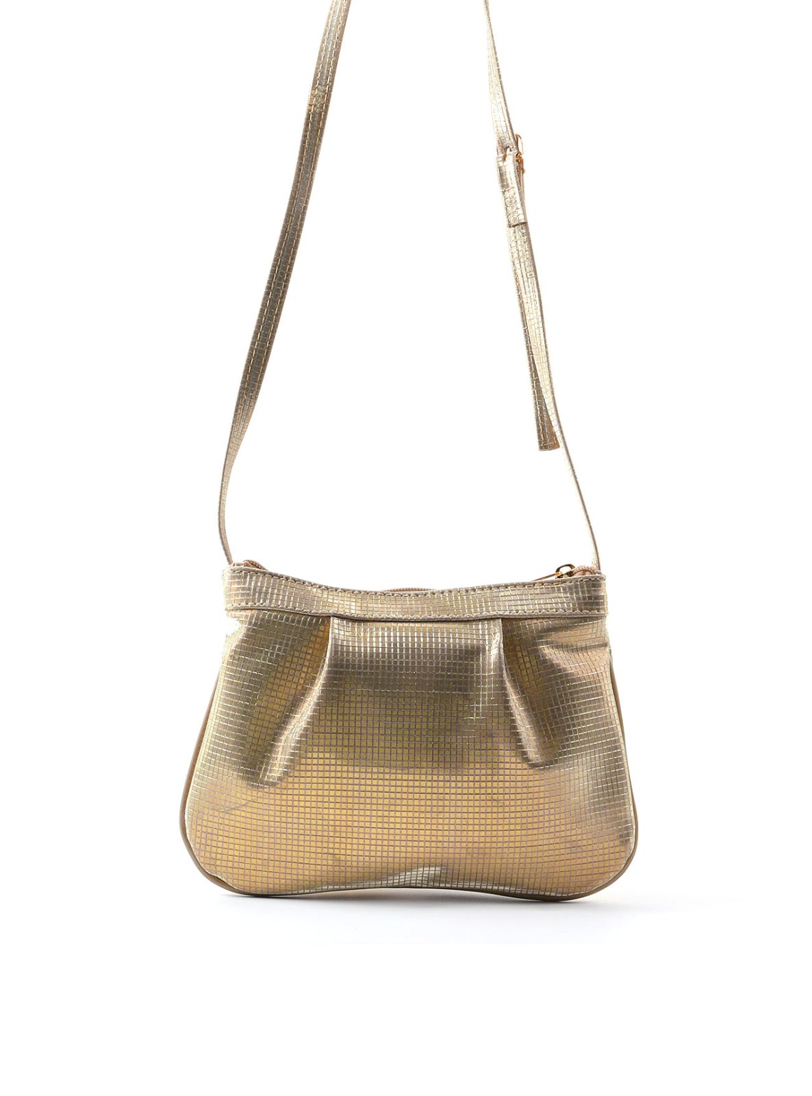 Bolsa Clutch Pequena Transversal Ouro BSI-5749 - AU
