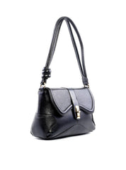 Bolsa Satchel com Costuras - Preta BSI-6249 - PR