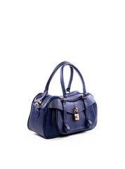 Bolsa Tote com Fecho Cadeado - Azul BSI-6277 - AZ
