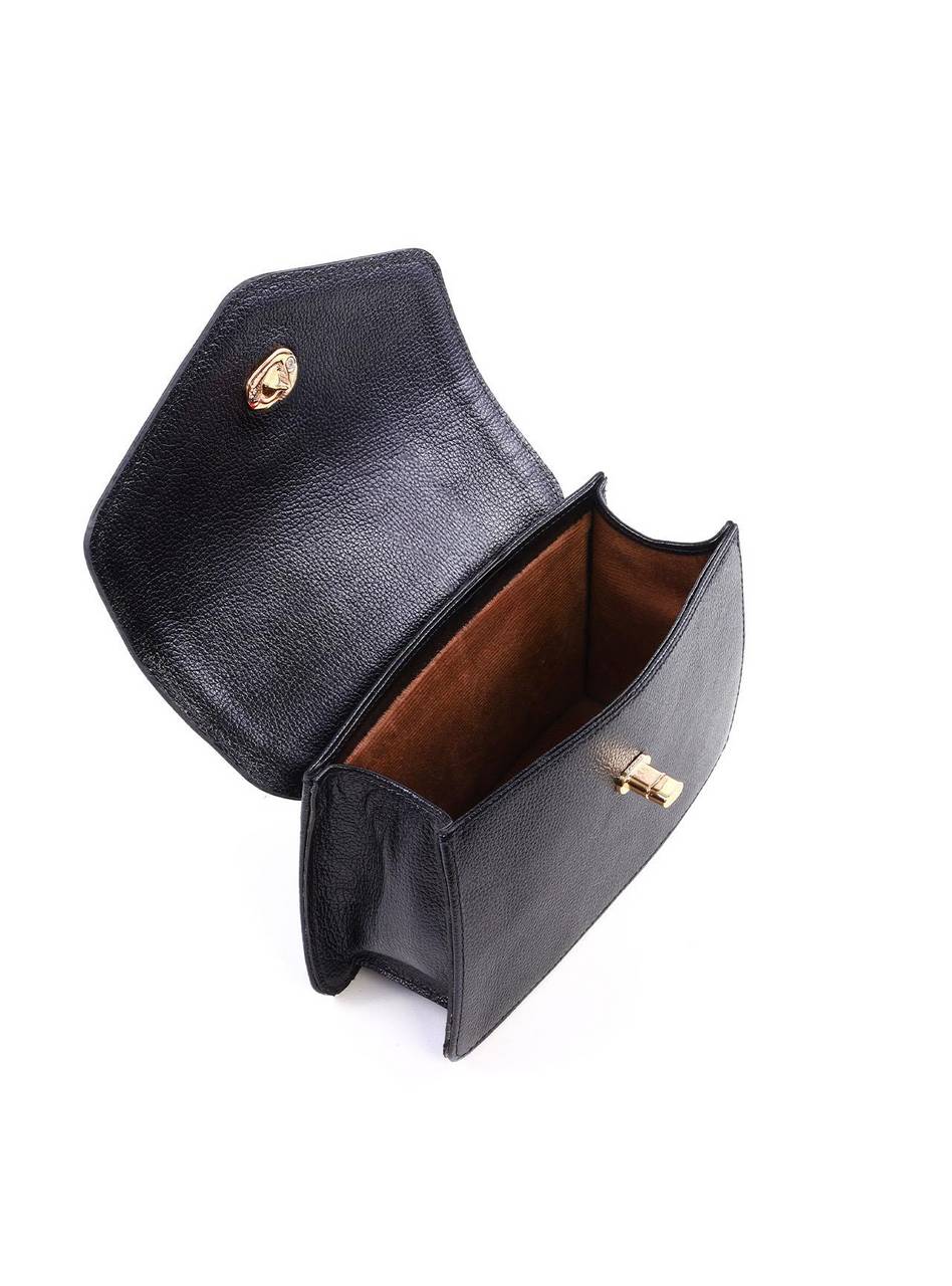 Bolsa Satchel de Mão com Fecho Giratório - Preta BSI-6283 - PR